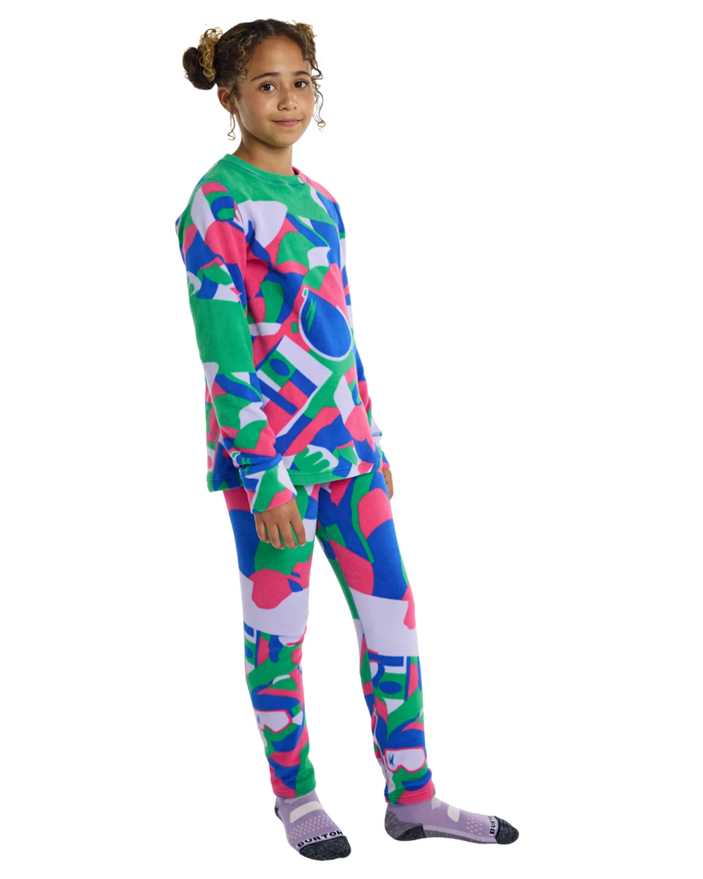 Burton Kids' Fleece Base Layer Set - Multi Cosmoblock