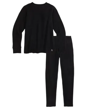 Burton Kids' Fleece Base Layer Set - True Black