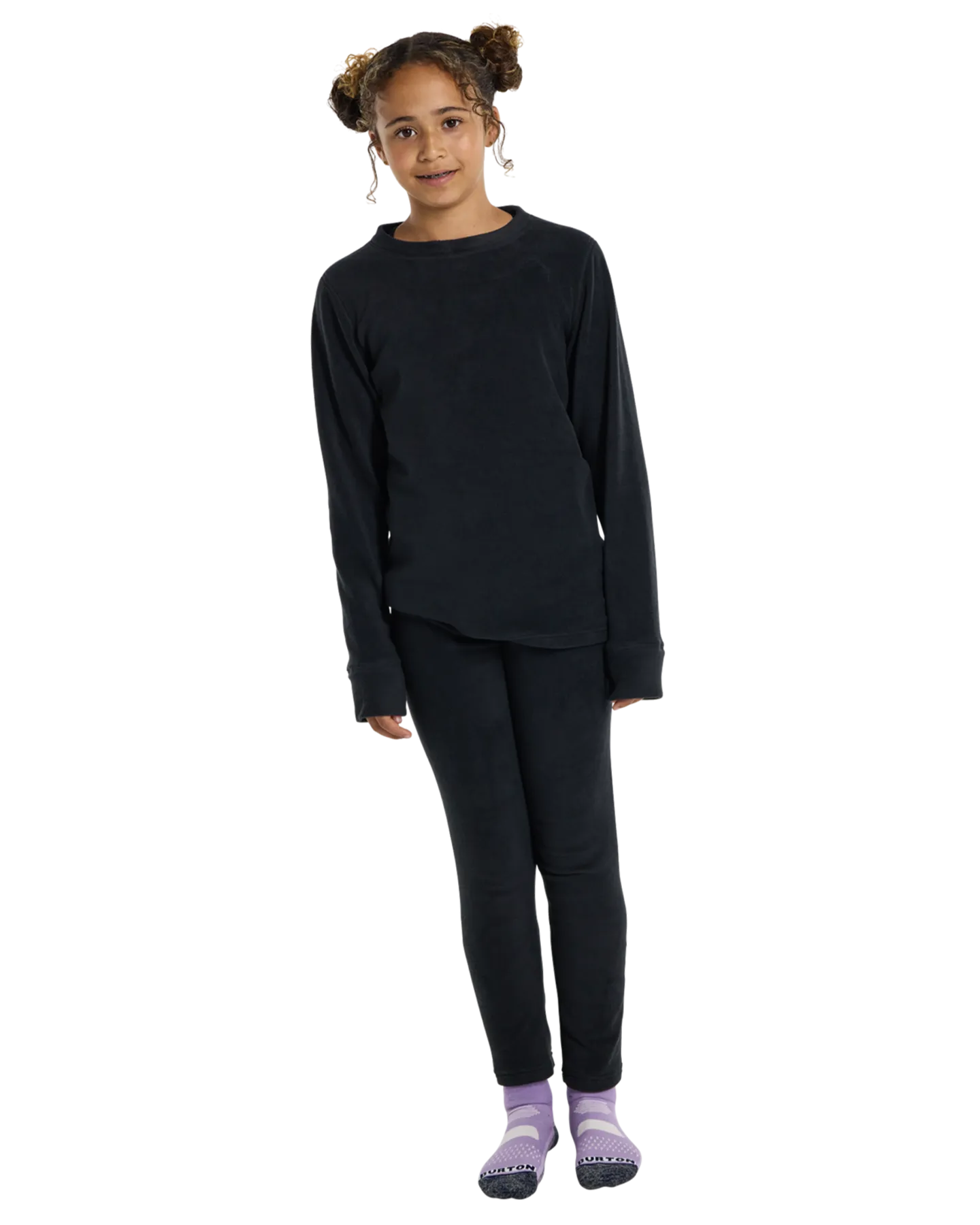 Burton Kids' Fleece Base Layer Set - True Black