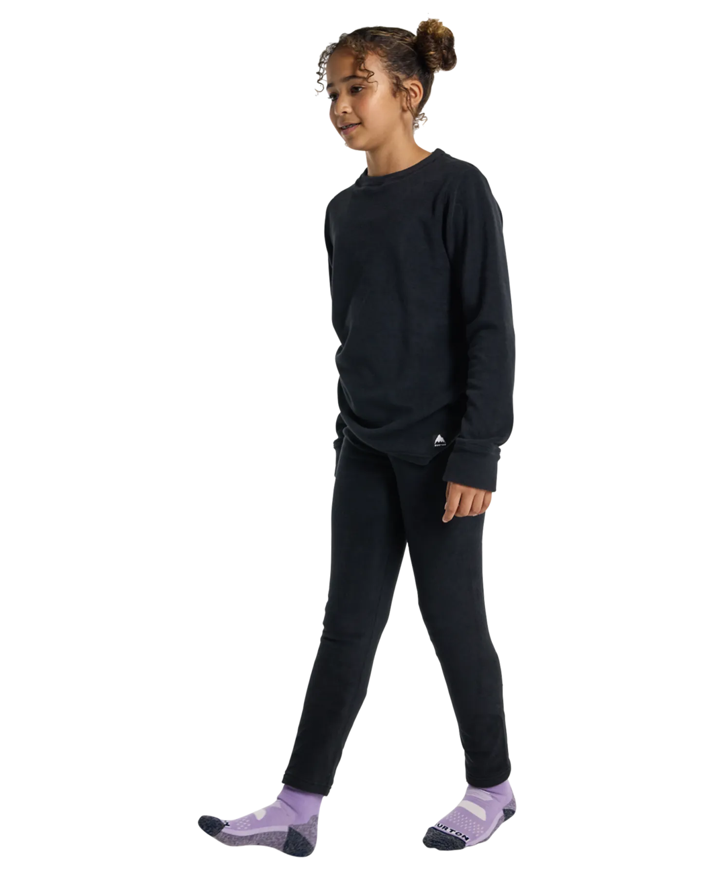 Burton Kids' Fleece Base Layer Set - True Black