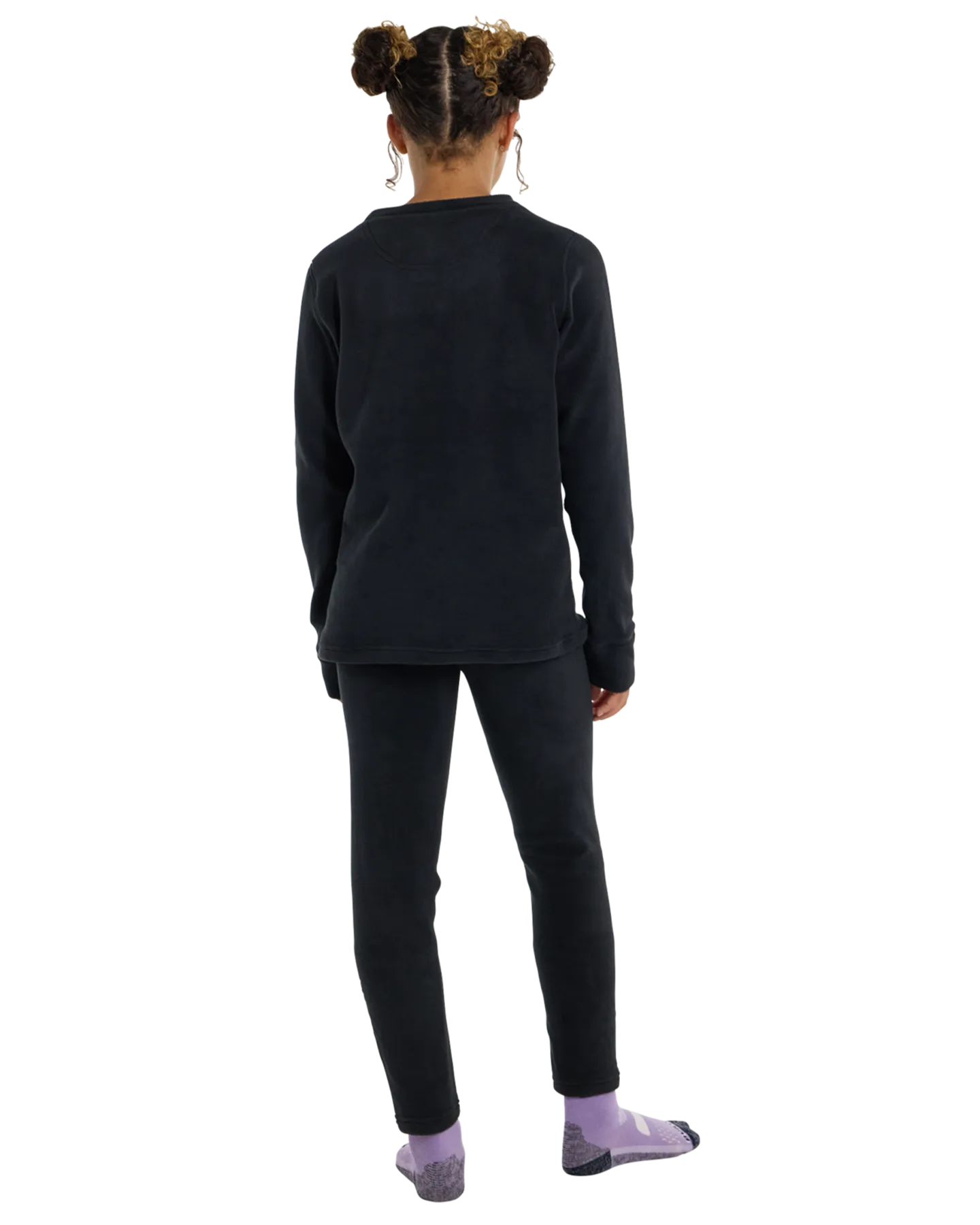 Burton Kids' Fleece Base Layer Set - True Black