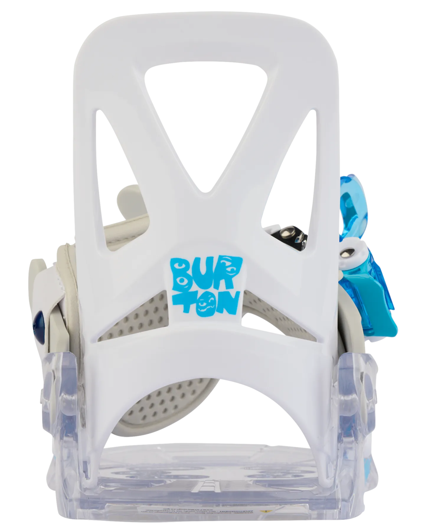 Burton Kids' Mini Grom Disc Snowboard Bindings - White