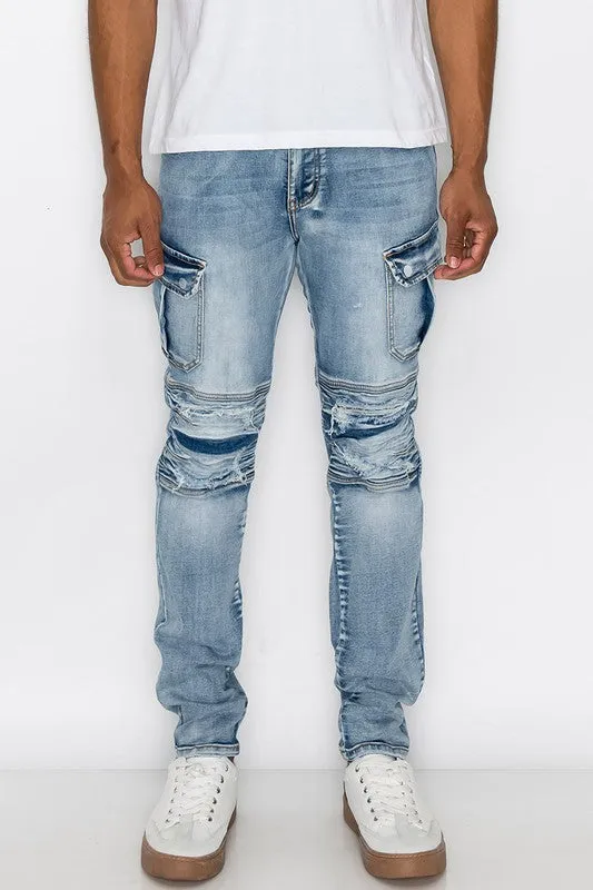 Cargo Denim Jeans