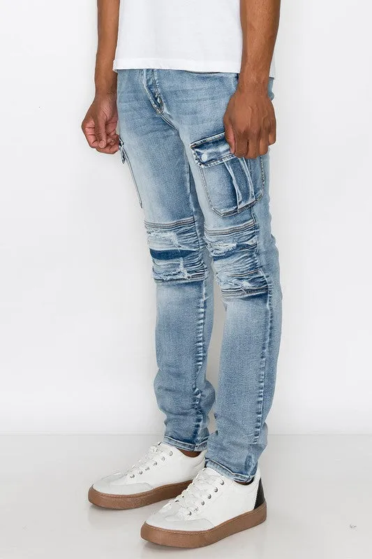 Cargo Denim Jeans