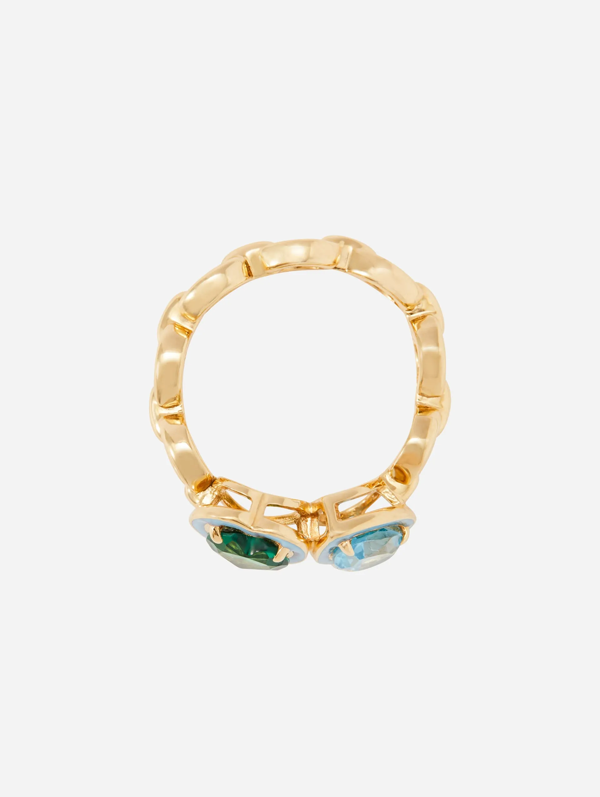 Catena Enamel Double Ring