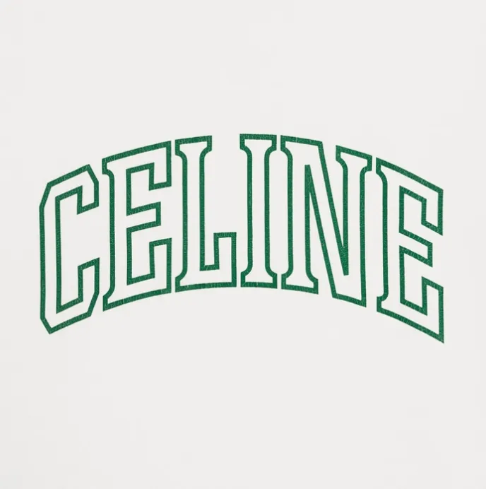 CELINE  |Crew Neck Pullovers Unisex Street Style Cotton Short Sleeves