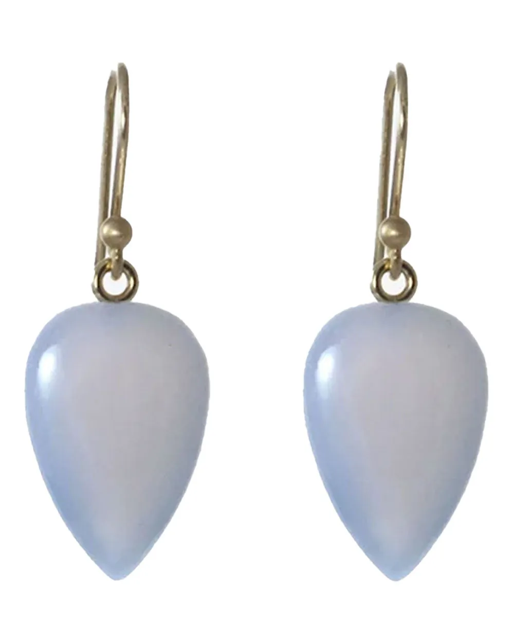 Chalcedony Acorn Earrings