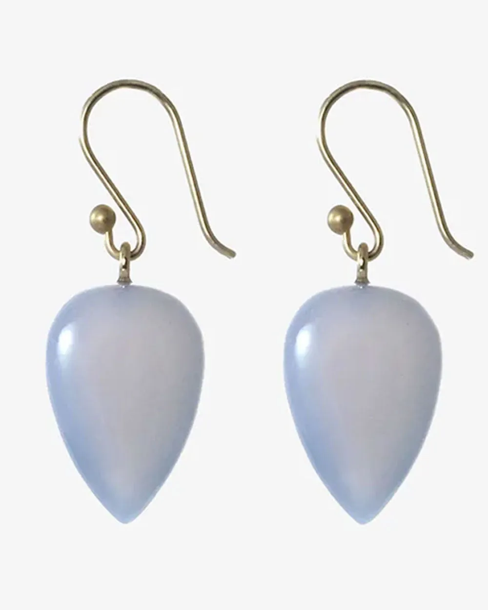 Chalcedony Acorn Earrings