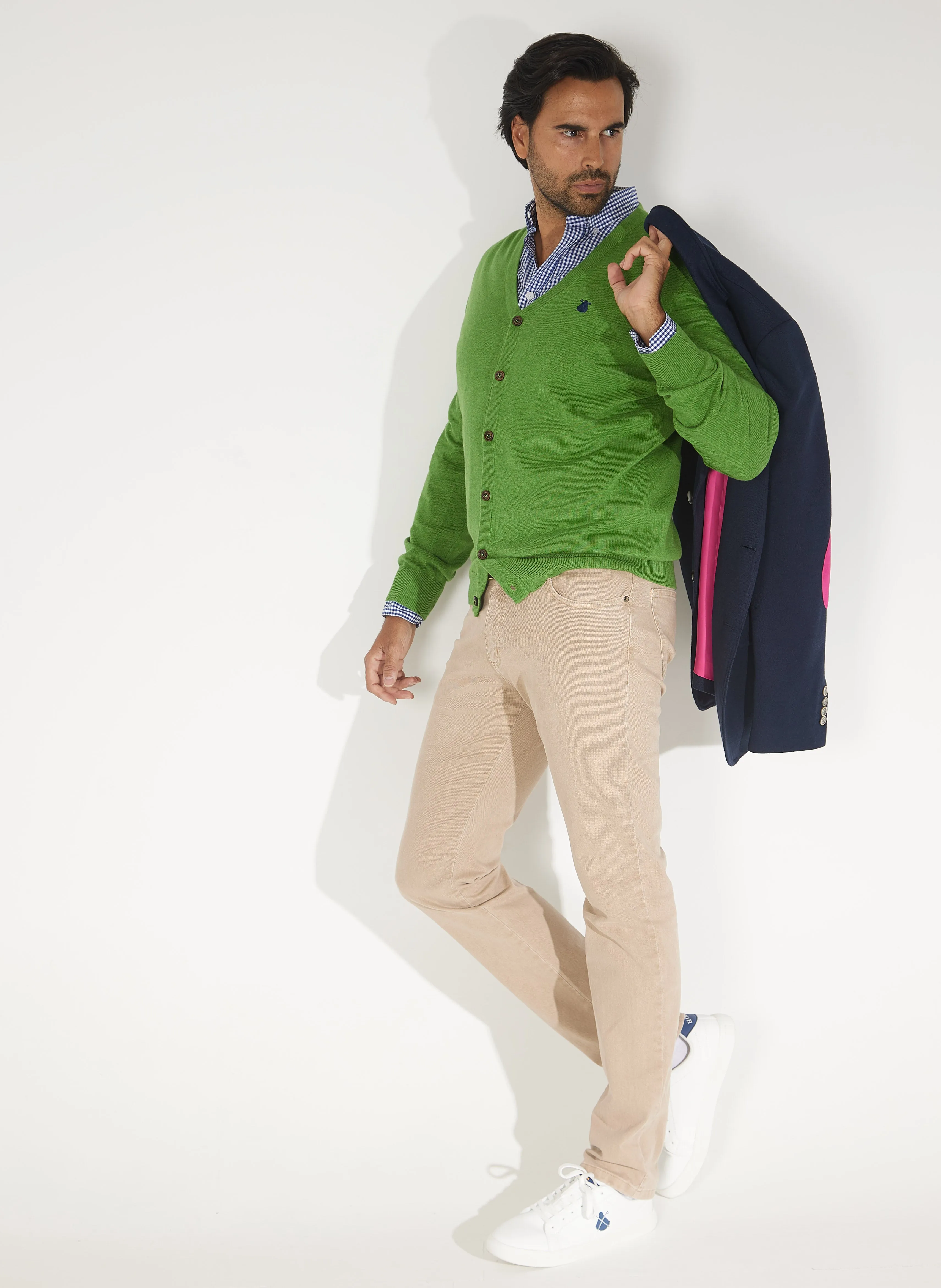 Chaqueta o Cardigan Botones Verde Hombre