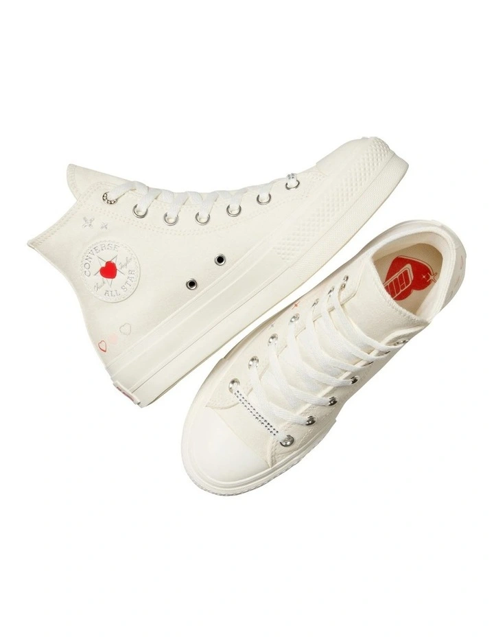 Chuck Taylor All Star Lift Egret/Fever/Dream/Egret Shoes in White