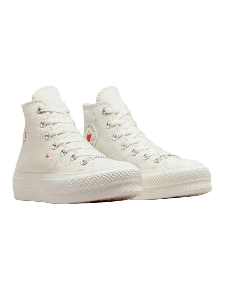 Chuck Taylor All Star Lift Egret/Fever/Dream/Egret Shoes in White