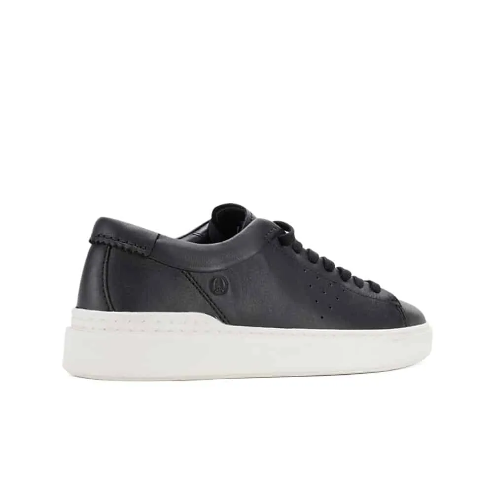 Clarks Craft Swift Trainers Black Leather Sneaker 26176129