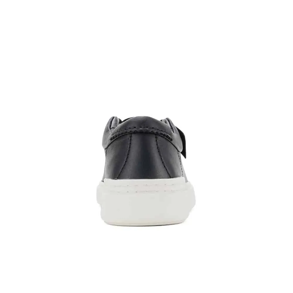 Clarks Craft Swift Trainers Black Leather Sneaker 26176129