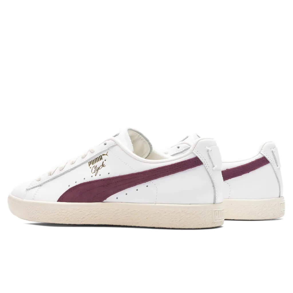 Clyde Base - White/Wood Violet/Team Gold