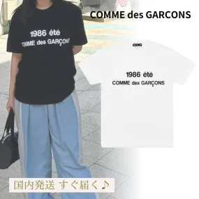 COMME des GARCONS  |Crew Neck Pullovers Unisex Street Style Plain Cotton