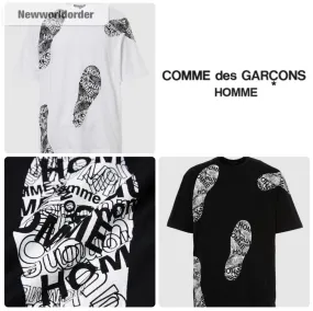 COMME des GARCONS  |Crew Neck Pullovers Unisex Street Style Short Sleeves Logo