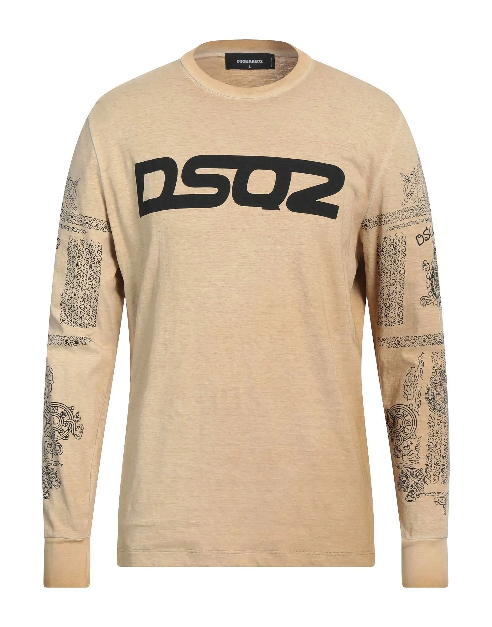 D SQUARED2  |Crew Neck Pullovers Unisex Street Style Long Sleeves Plain