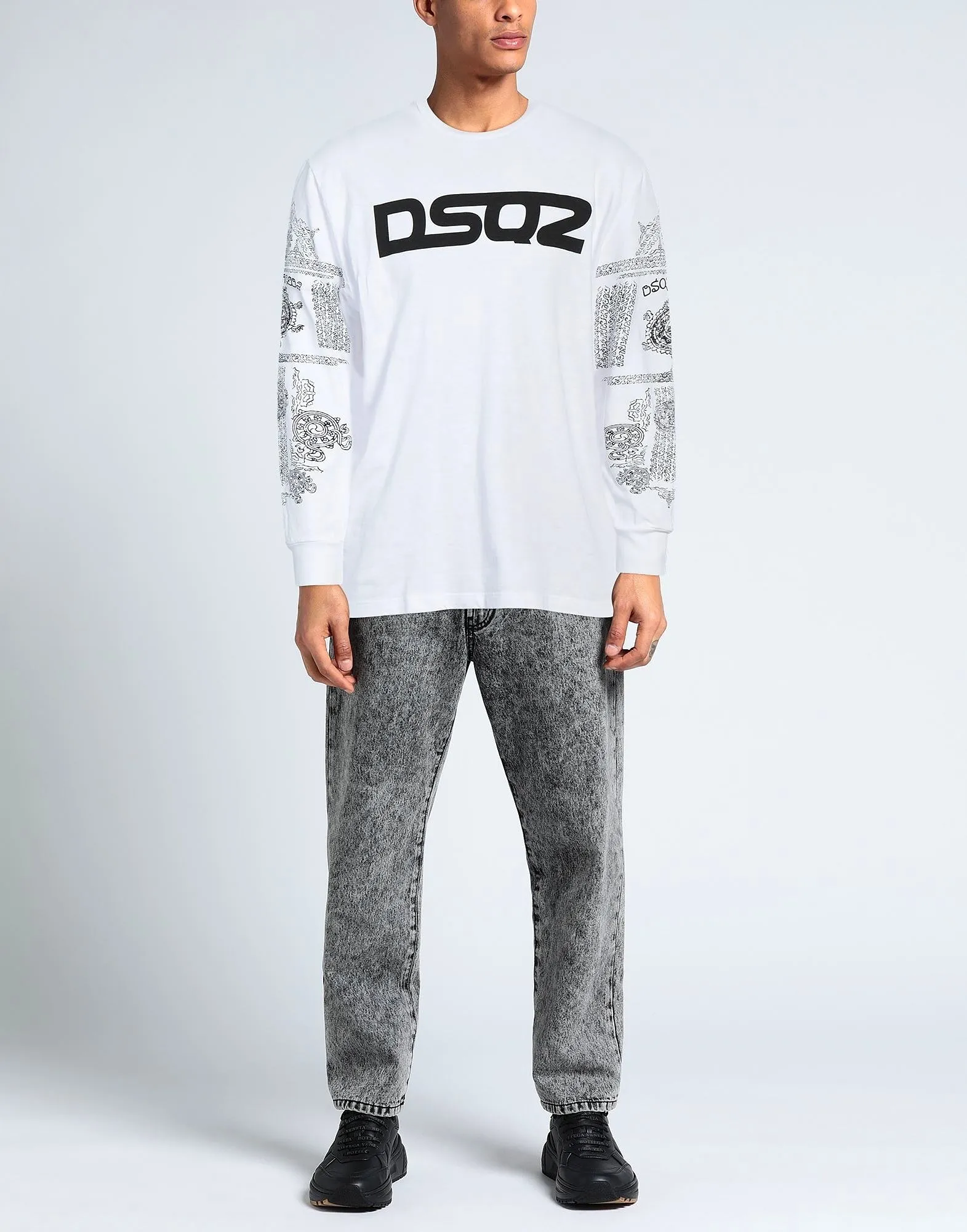 D SQUARED2  |Crew Neck Pullovers Unisex Street Style Long Sleeves Plain