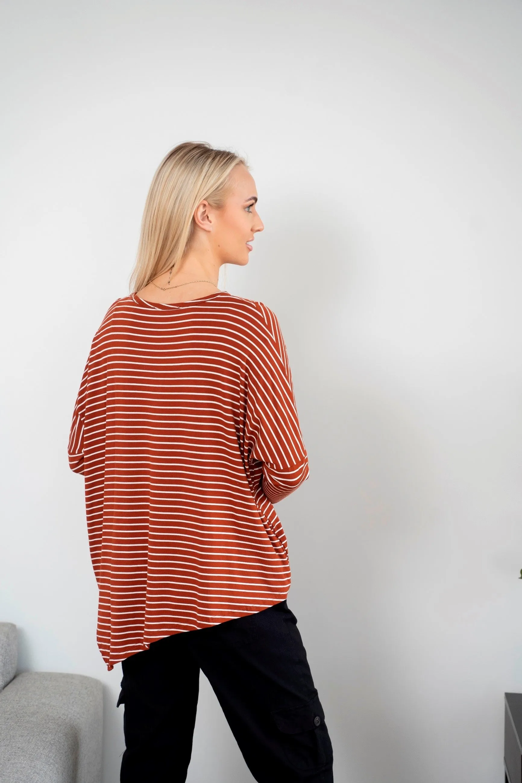 DEJA VU stripe top