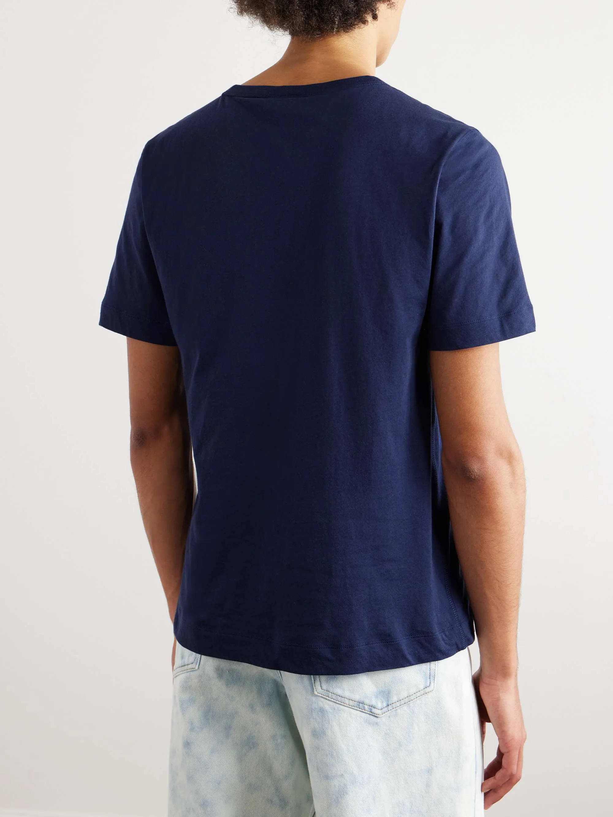 Dries Van Noten  |Crew Neck Pullovers Street Style Plain Cotton Short Sleeves