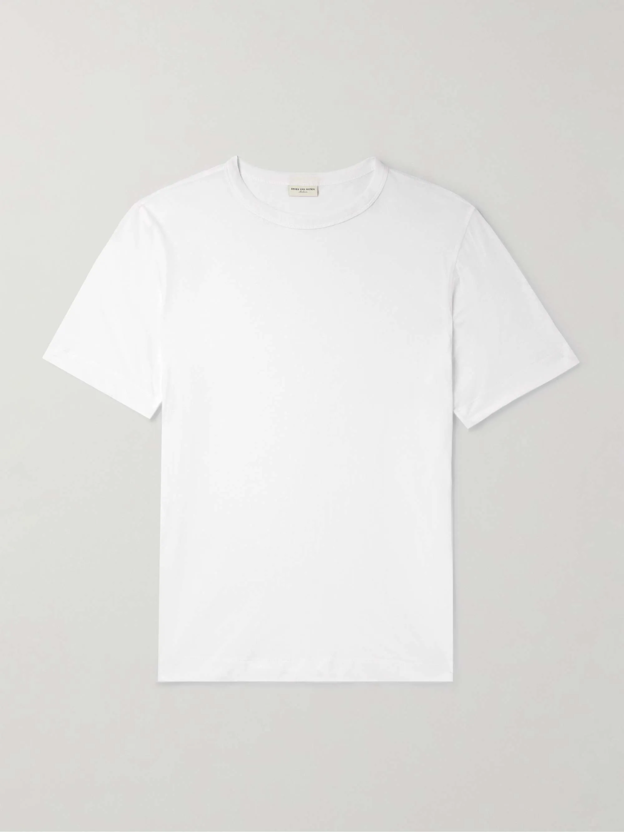 Dries Van Noten  |Crew Neck Pullovers Street Style Plain Cotton Short Sleeves