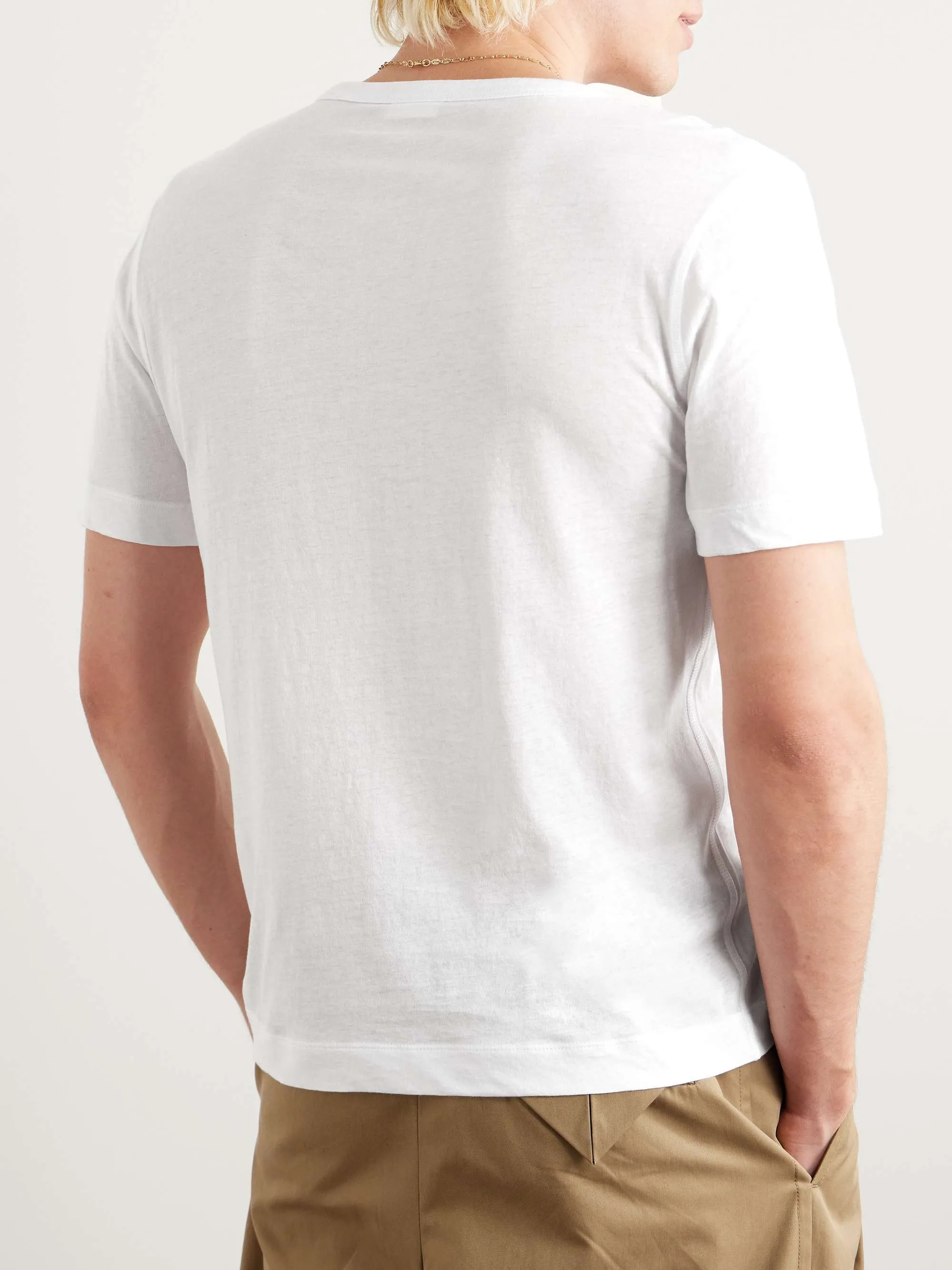 Dries Van Noten  |Crew Neck Pullovers Street Style Plain Cotton Short Sleeves