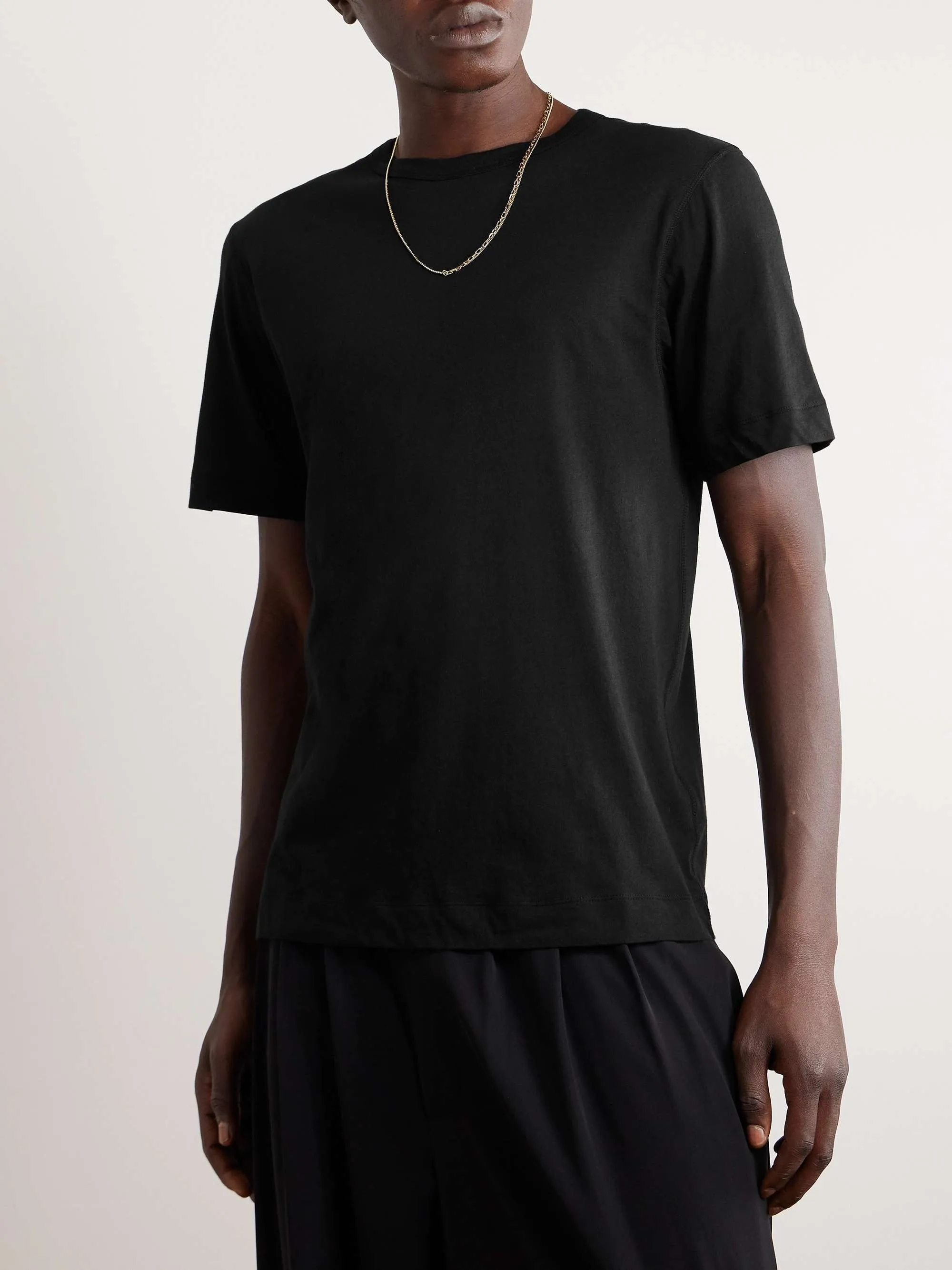 Dries Van Noten  |Crew Neck Pullovers Street Style Plain Cotton Short Sleeves