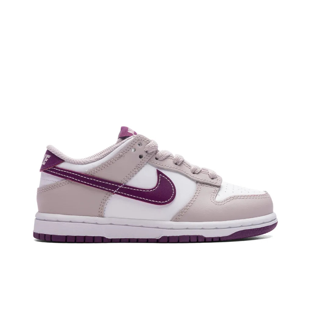 Dunk Low (PS) - White/Viotech/Platinum Violet