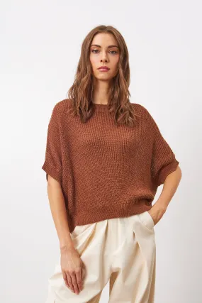 EMERSYN SHORT SLEEVE KNIT PULLOVER