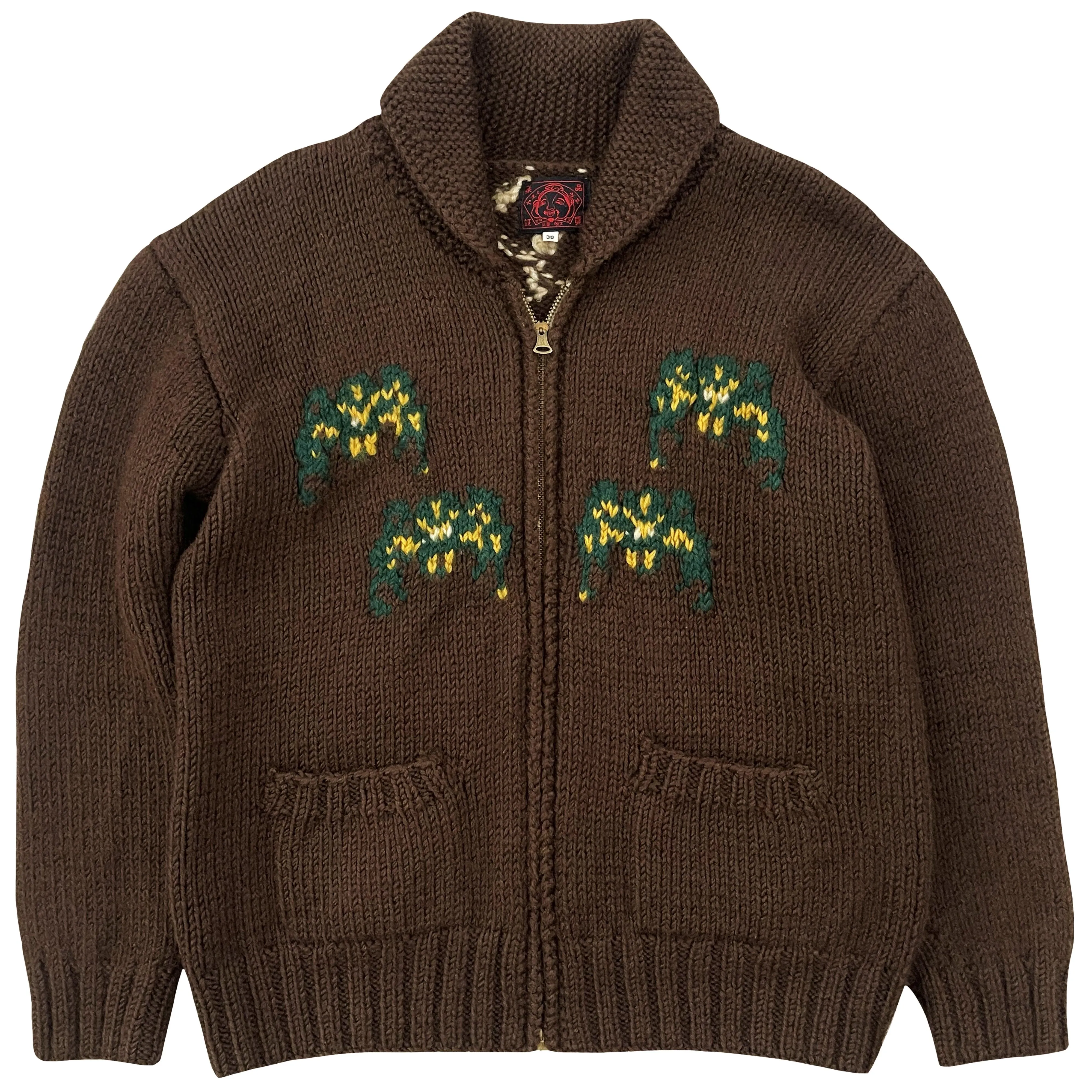 Evisu Cowichan Knitted Cardigan - S