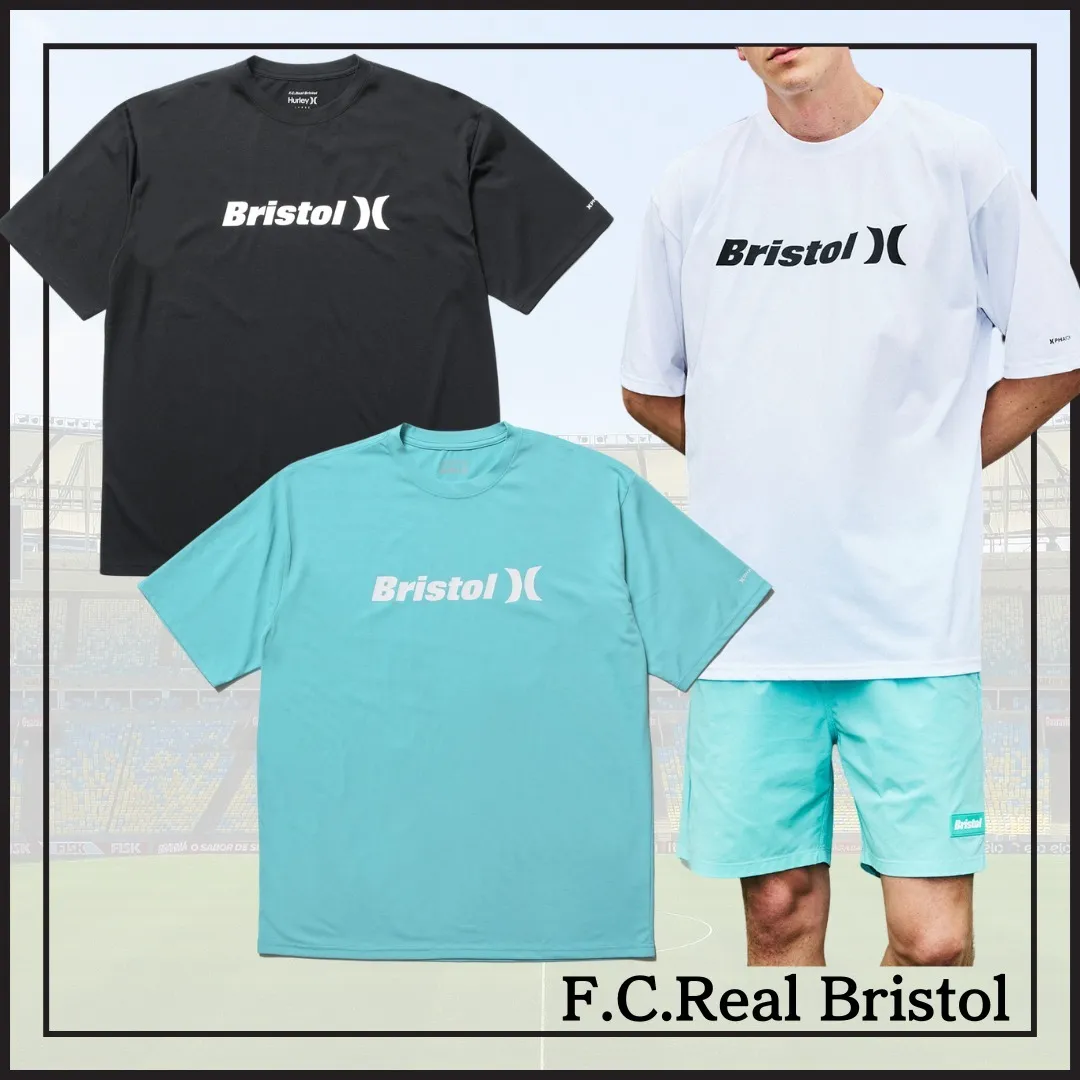 F.C.Real Bristol  |Crew Neck Pullovers Unisex Street Style Collaboration Plain