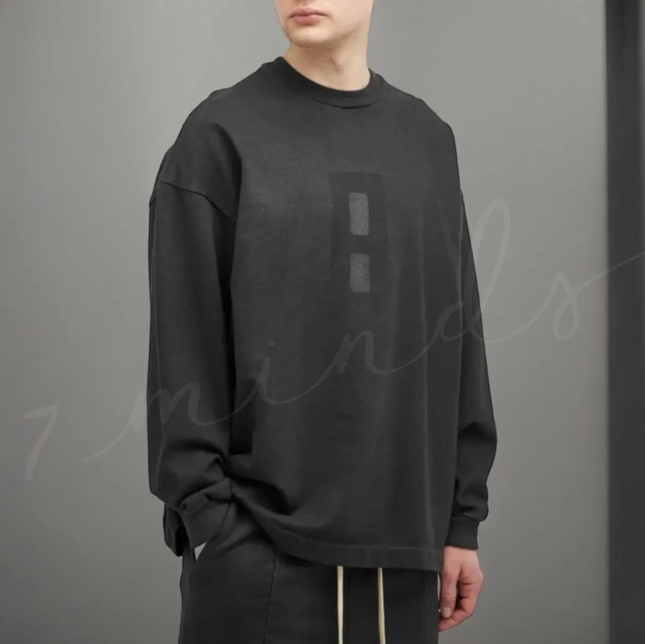 FEAR OF GOD  |Crew Neck Pullovers Unisex Street Style Long Sleeves Cotton