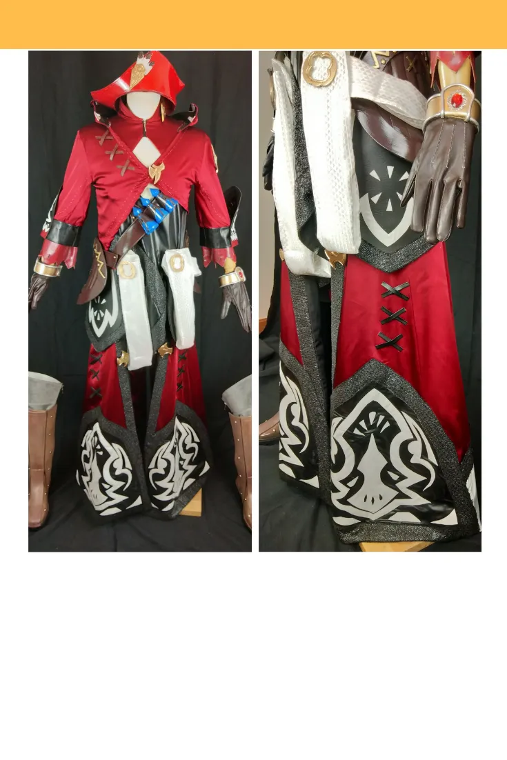 Final Fantasy XIV FF14 Red Mage Cosplay Costume