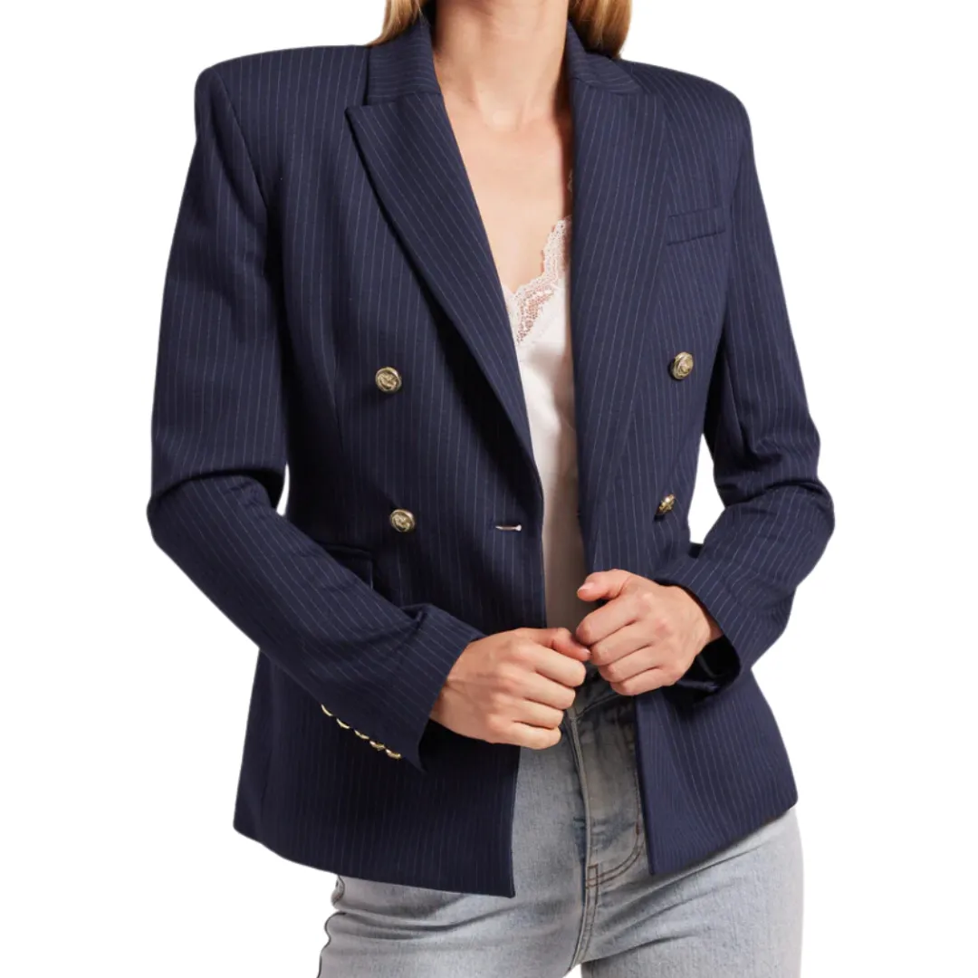 FINLEY PINSTRIPE PONTE BLAZER