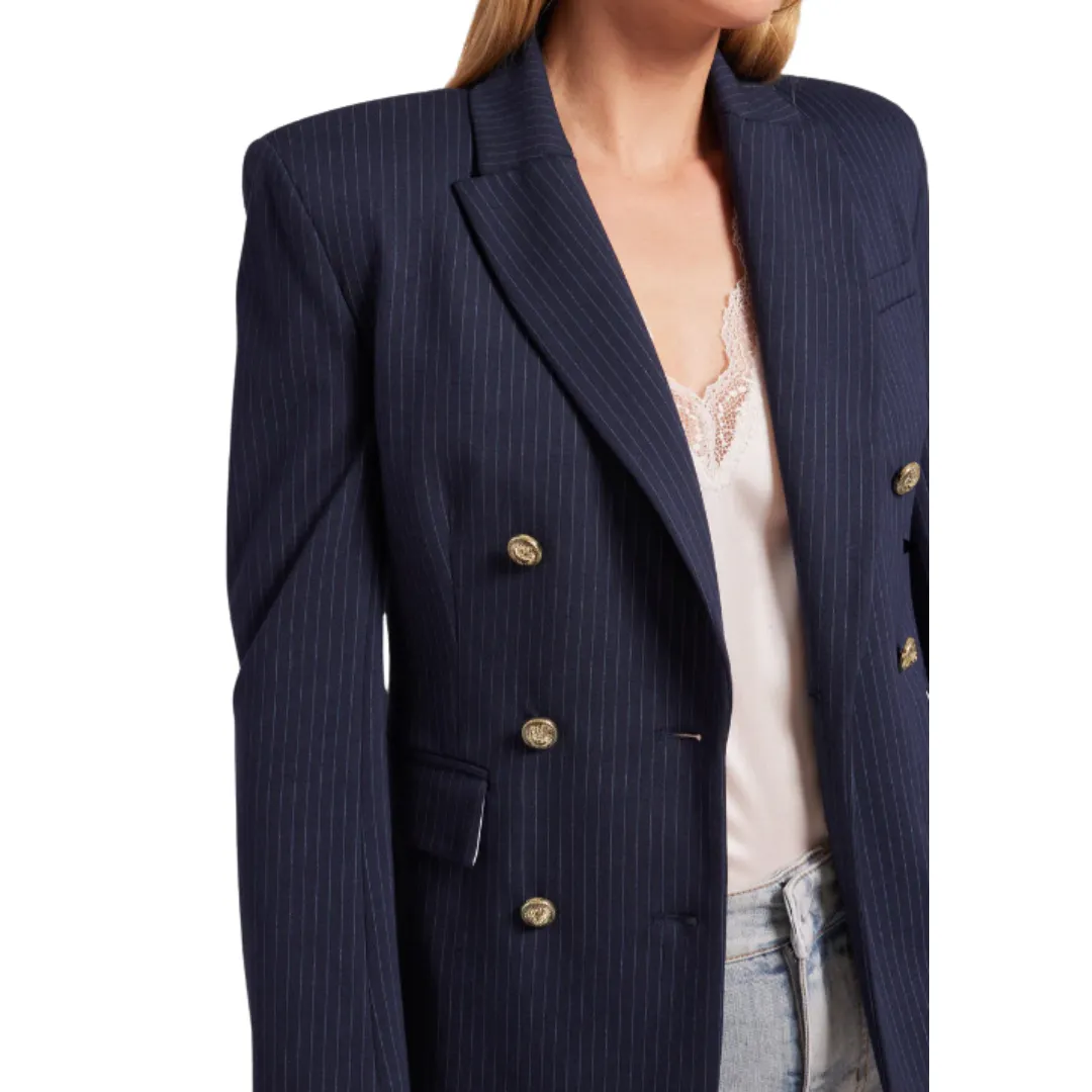 FINLEY PINSTRIPE PONTE BLAZER