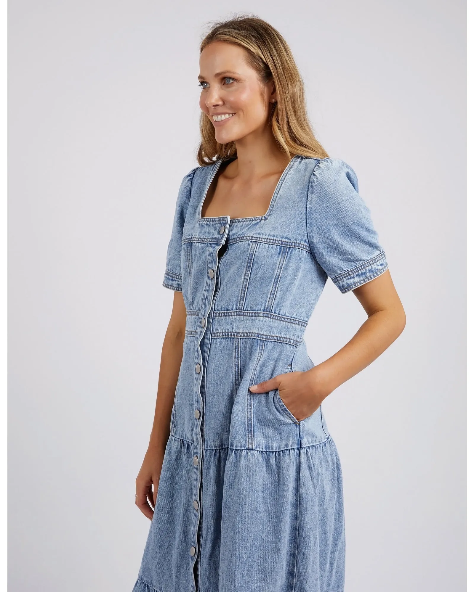 Foxwood - Astrid Denim Dress - Light Blue