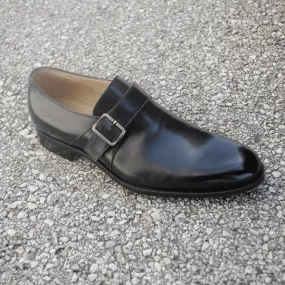 Gravati London Monk Strap Shoes in Black