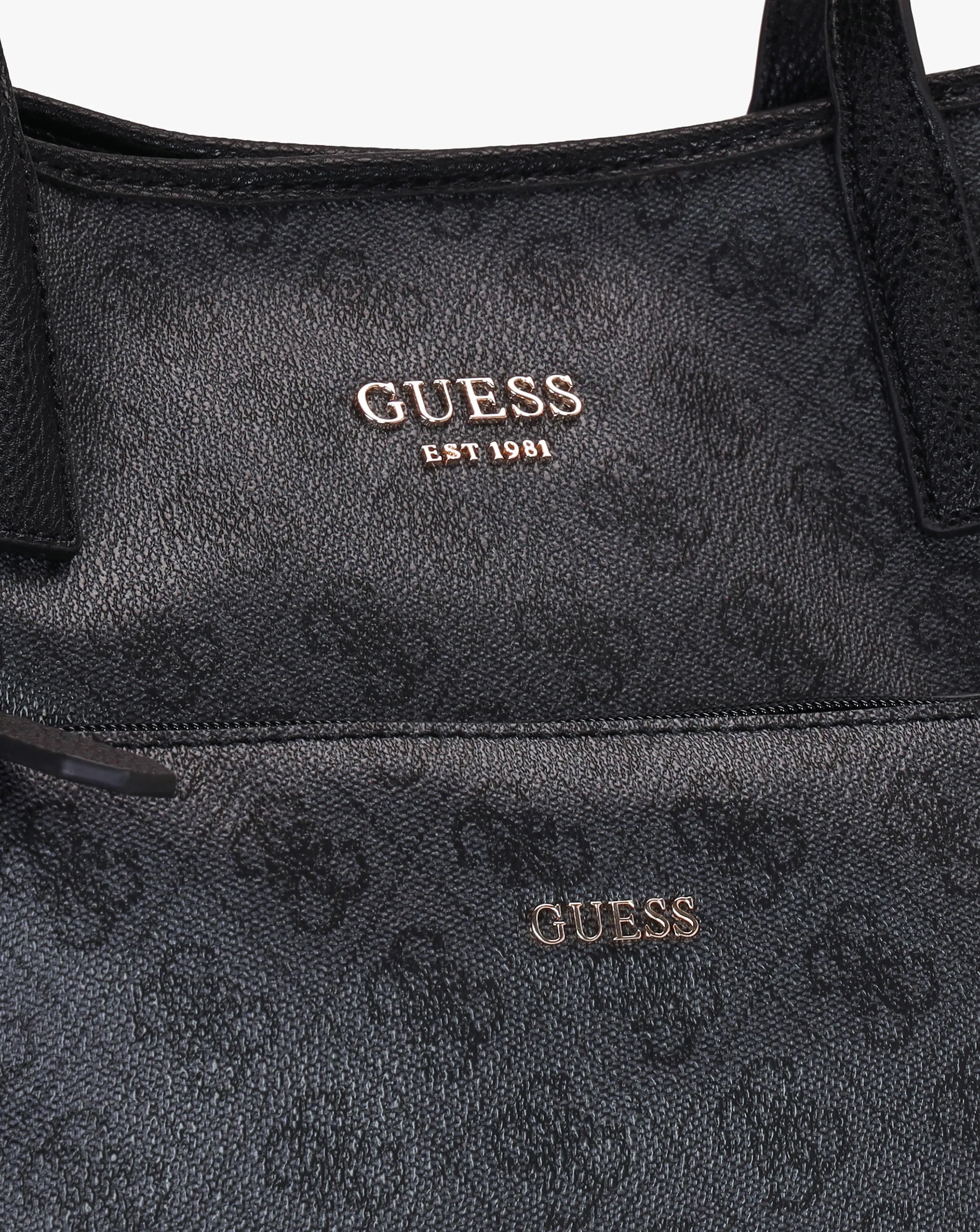 Guess Vikky II Coal Logo Tote Bag | Simply Be