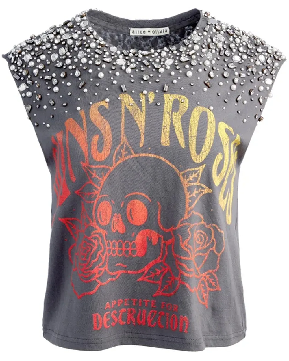 Guns N Roses Embellished Micah Muscle Tank