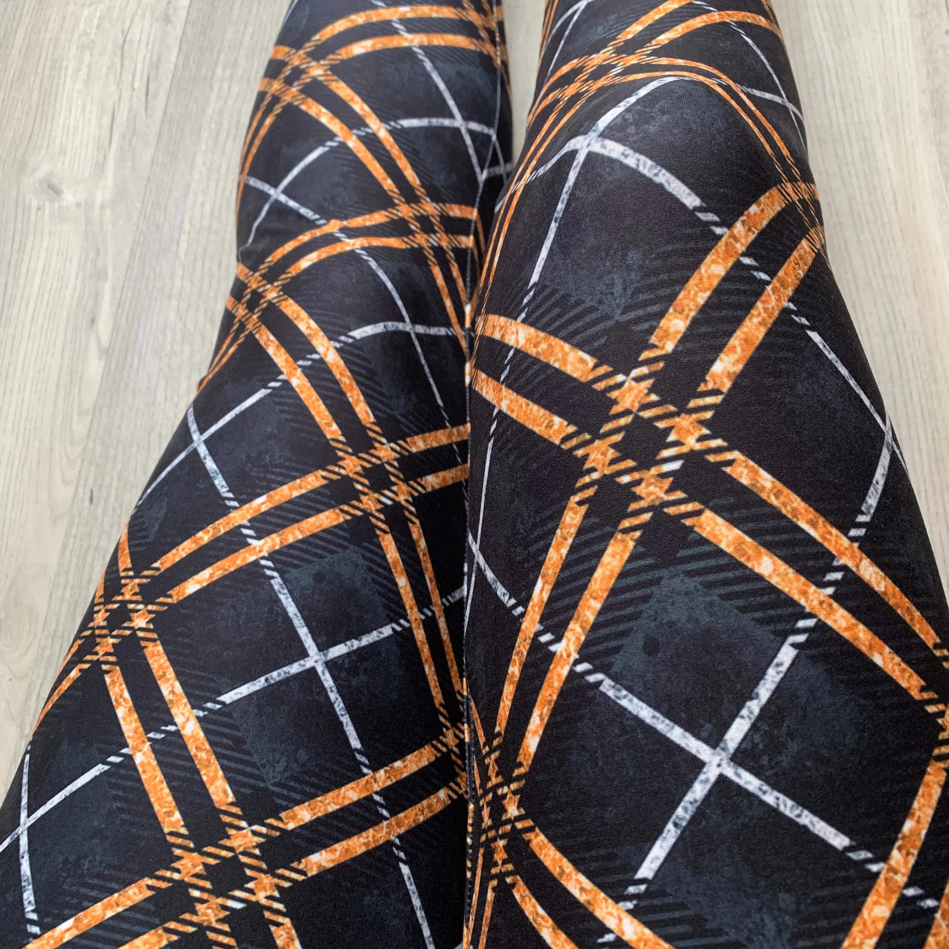 Halloween Plaid Soft Leggings