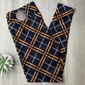 Halloween Plaid Soft Leggings