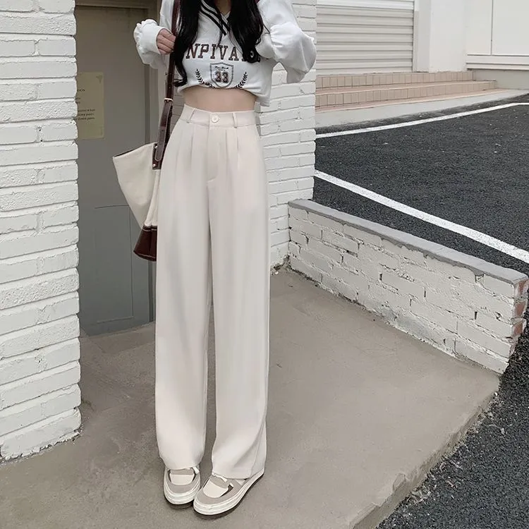 High Waist Wide Leg Dress Pants dd5