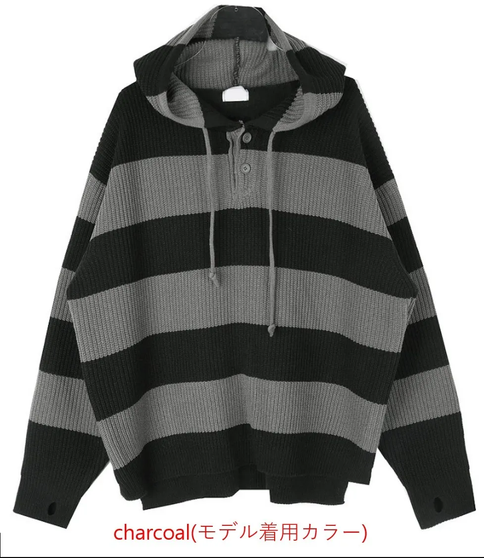 HOLY IN CODE  |Pullovers Stripes Unisex Street Style Long Sleeves Cotton