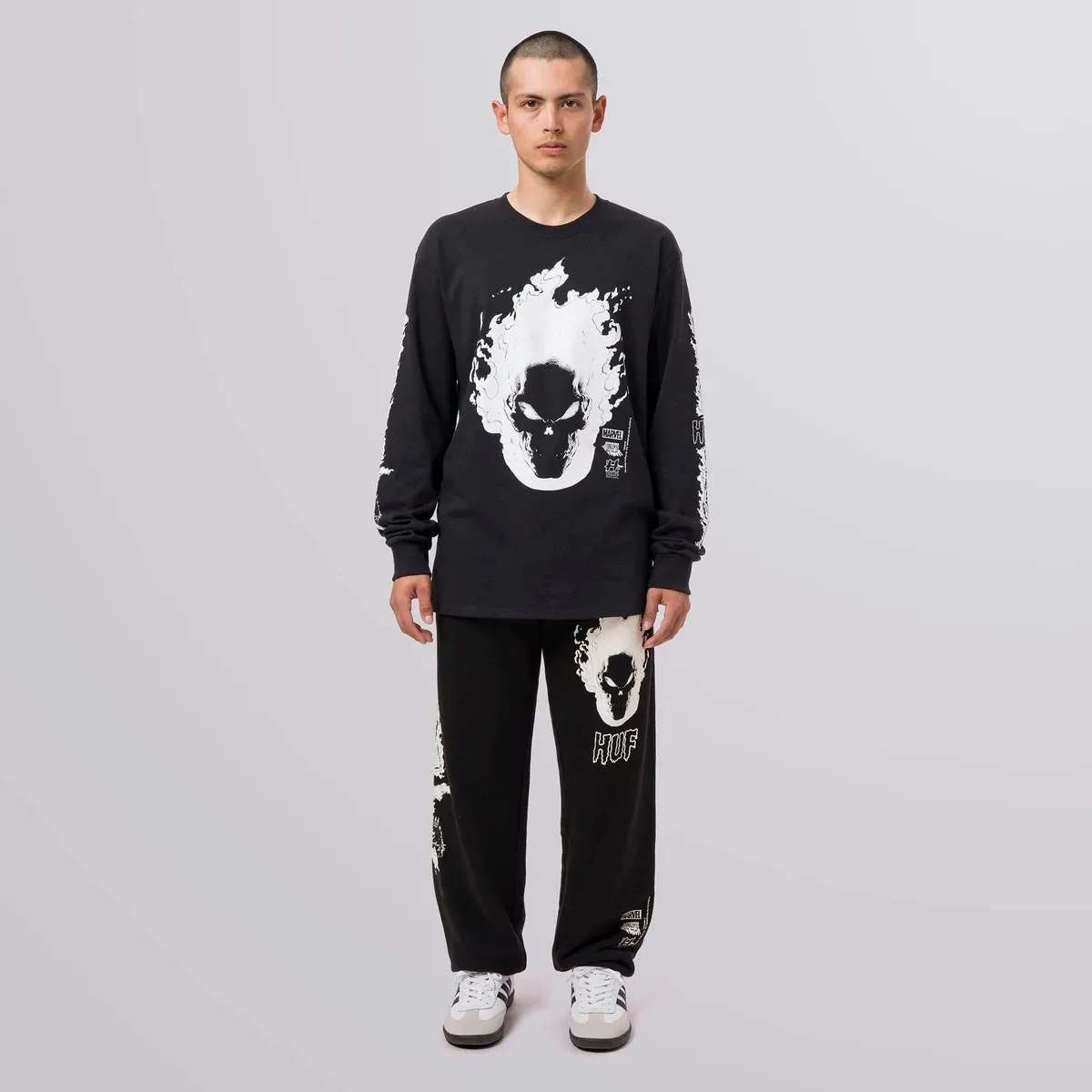 HUF  |Crew Neck Pullovers Unisex Street Style Collaboration