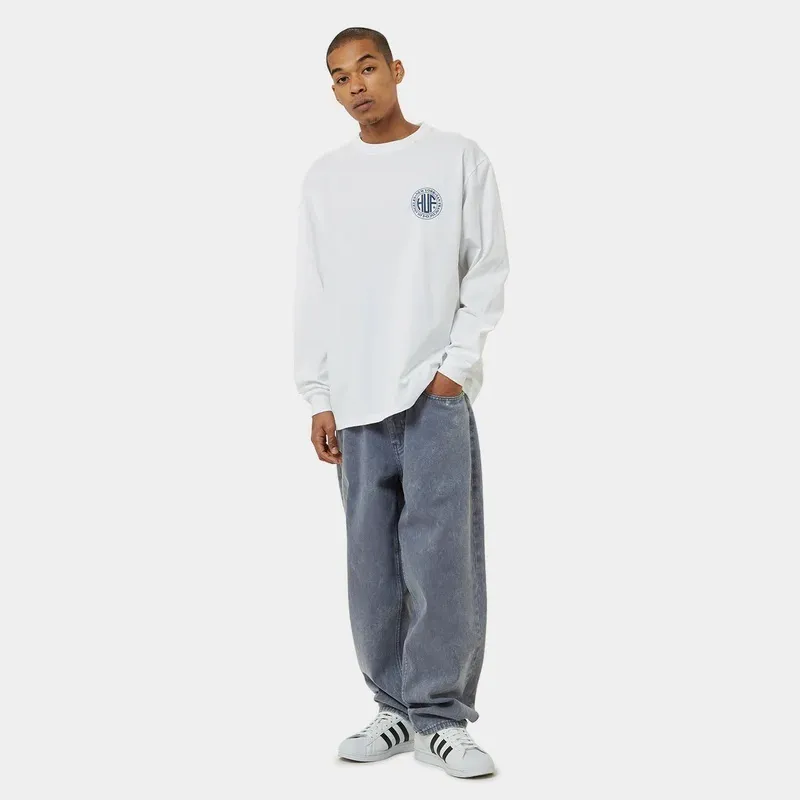 HUF  |Crew Neck Pullovers Unisex Street Style Long Sleeves Plain