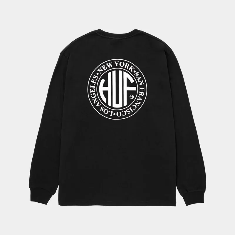 HUF  |Crew Neck Pullovers Unisex Street Style Long Sleeves Plain