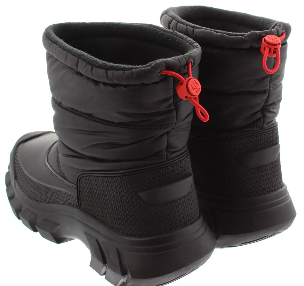 HUNTER Mens Intrepid Short Snow Boots In Black