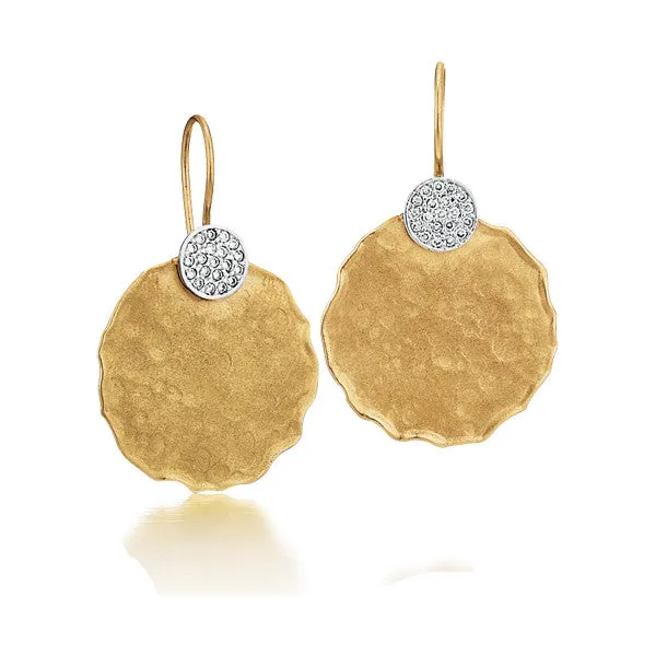 I. Reiss Diamond Disc Earrings