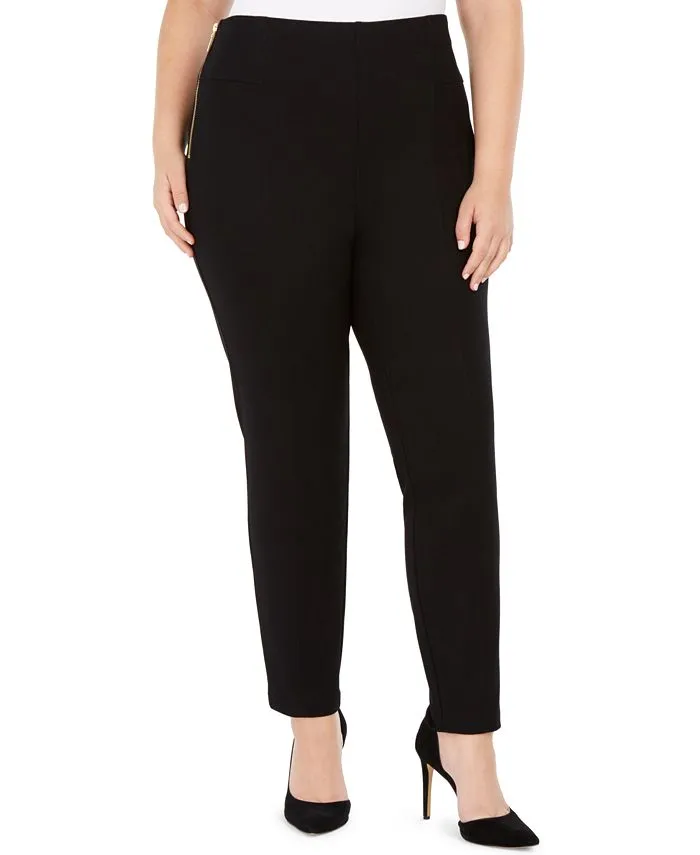 INC International Concepts Women's Side Zip Pants Black Size Petite Small