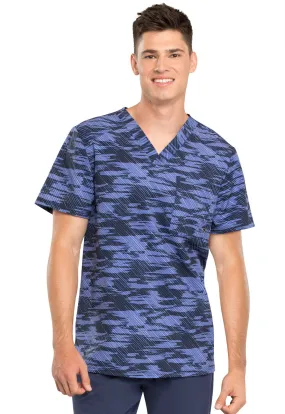 Infinity Men's V-Neck Top  in Down The Line